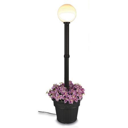 BRILLIANTBULB Concepts Milano 68100 - Black with White Globe Lantern Planter BR2631950